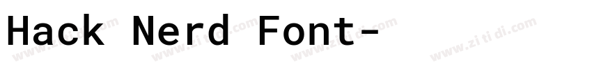 Hack Nerd Font字体转换